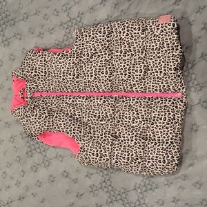 Baby Gap 4t Leopard/Hot Pink Vest